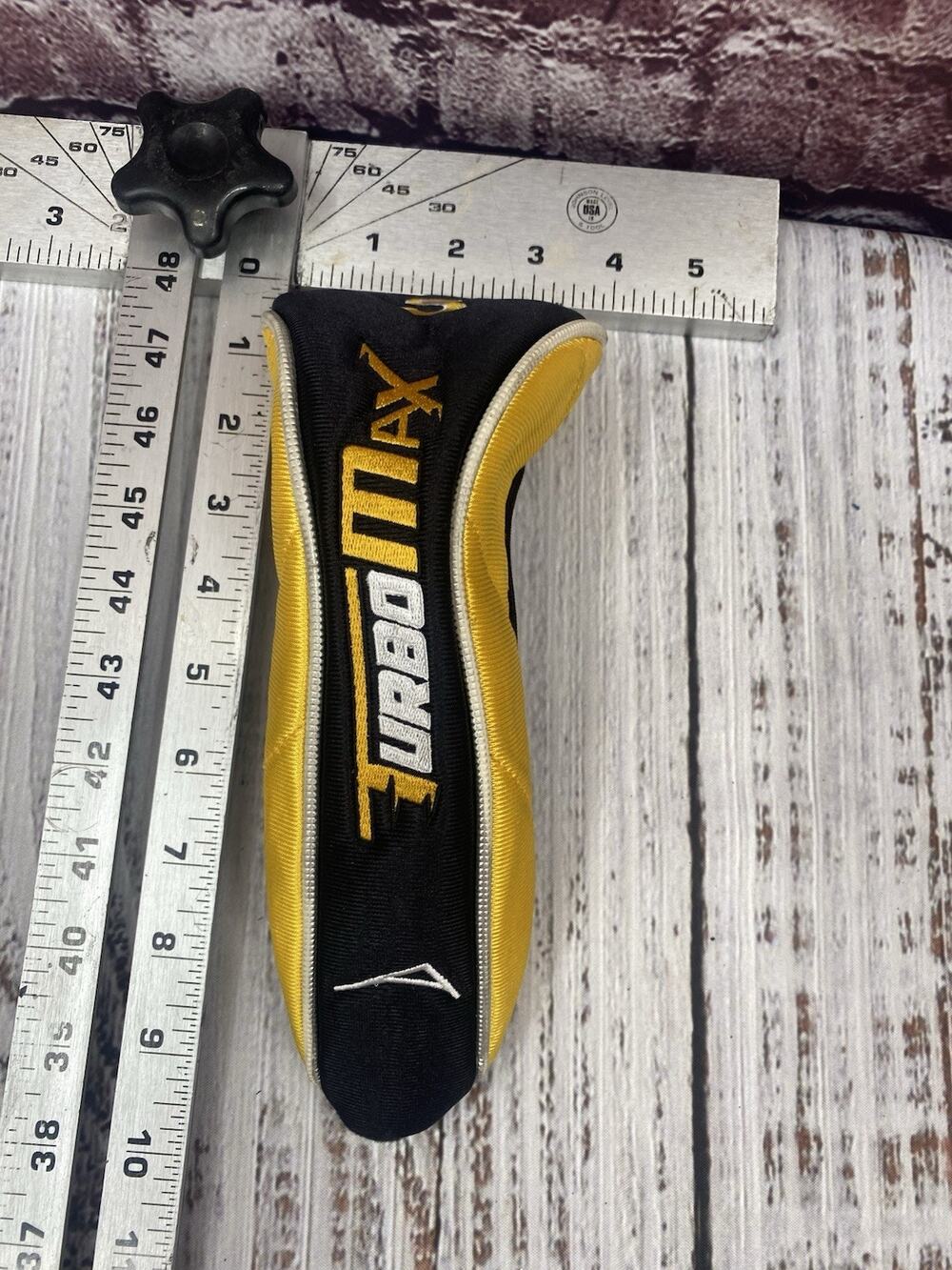 Acuity Turbo Max Head Covers 5 Driver Wood Yellow & Black Good Condition